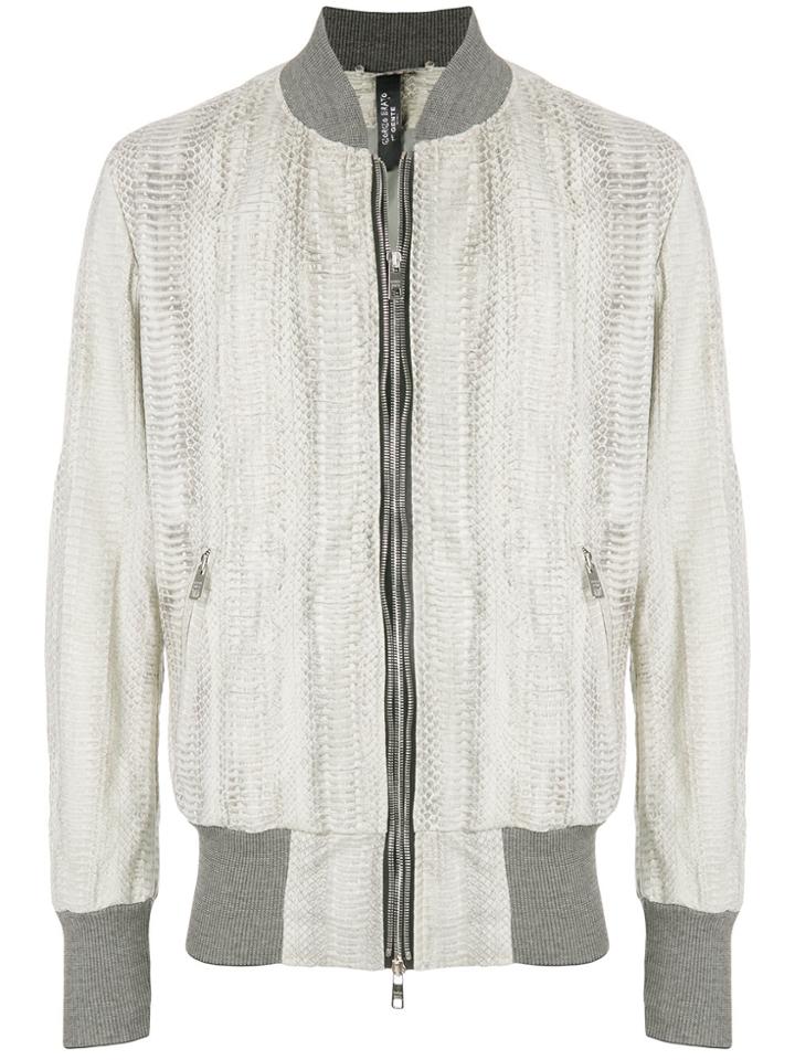 Giorgio Brato Zipped Bomber Jacket - Nude & Neutrals