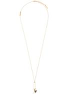 Marc Jacobs Safety Pin & Snail Charm Necklace, Women's, Metallic