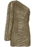 Peter Pilotto One-shoulder Mini Dress - Gold