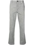 Ps Paul Smith Straight Check Trousers - Grey