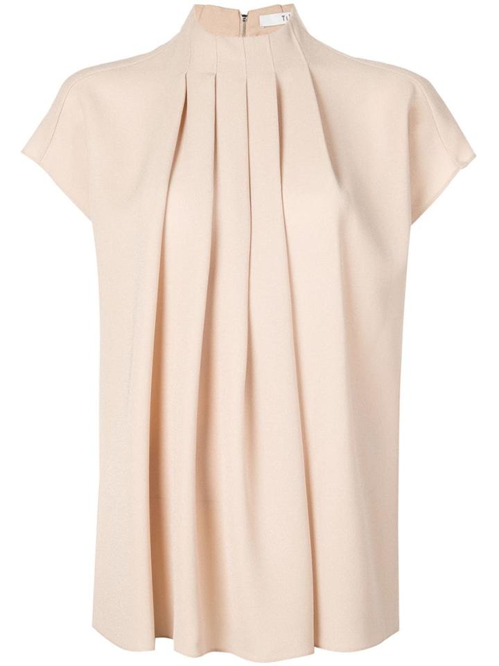 Tibi Pleated Blouse - Brown