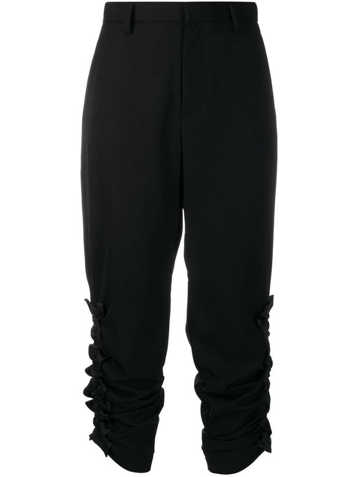 Comme Des Garçons Noir Kei Ninomiya Ruched Trousers - Black