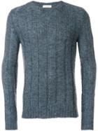 Valentino Ribbed Jumper - Blue