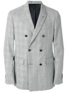 Calvin Klein Double-breasted Fitted Blazer - Black