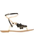 Etro Flower Flat Sandals
