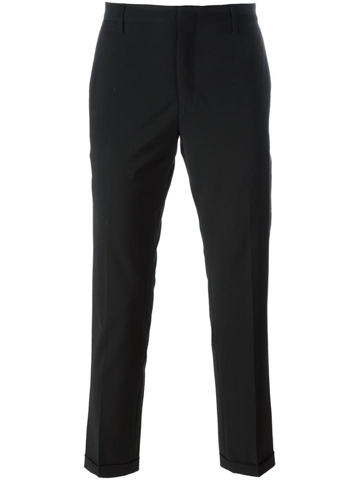 Paul Smith Tailored Fit Trousers, Men's, Size: 32, Black, Spandex/elastane/cupro/wool