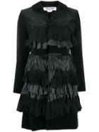 Comme Des Garçons Comme Des Garçons Frilled Panel Single-breasted Coat