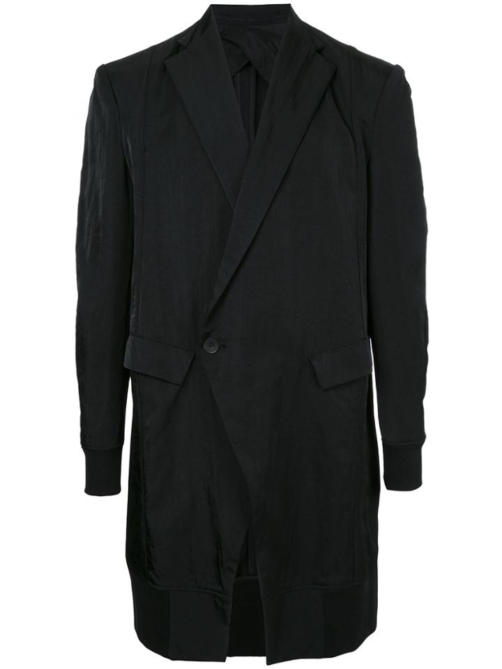 Julius Long Tailored Blazer - Black