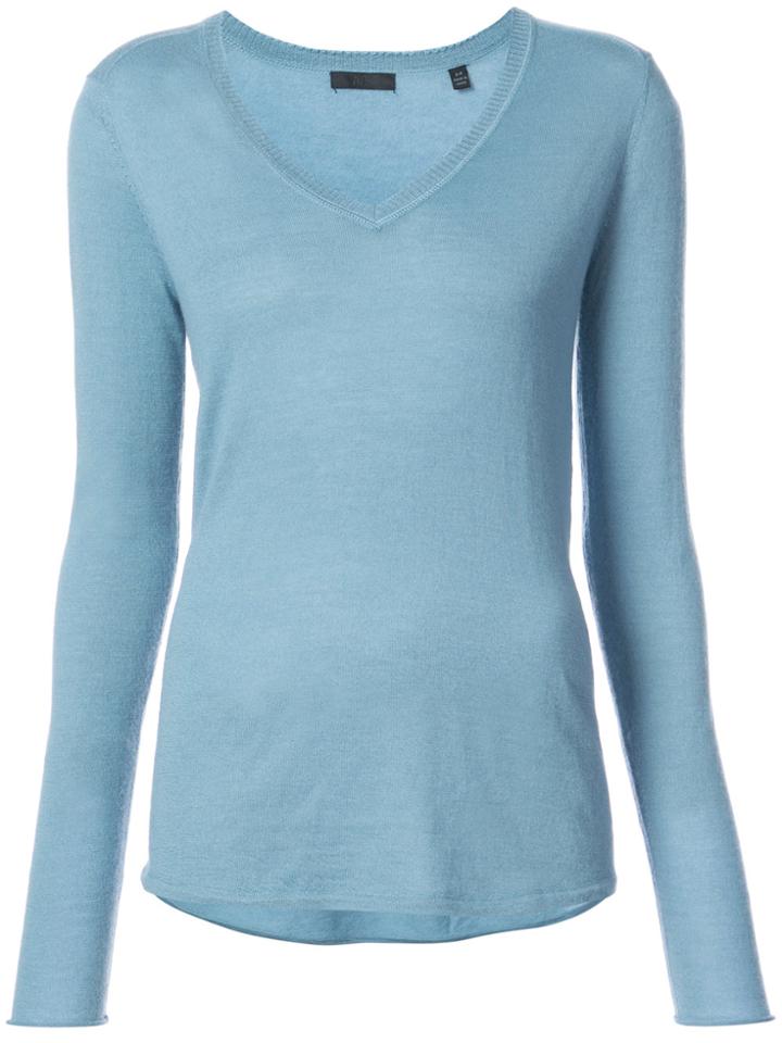 Atm Anthony Thomas Melillo V-neck Sweater - Blue