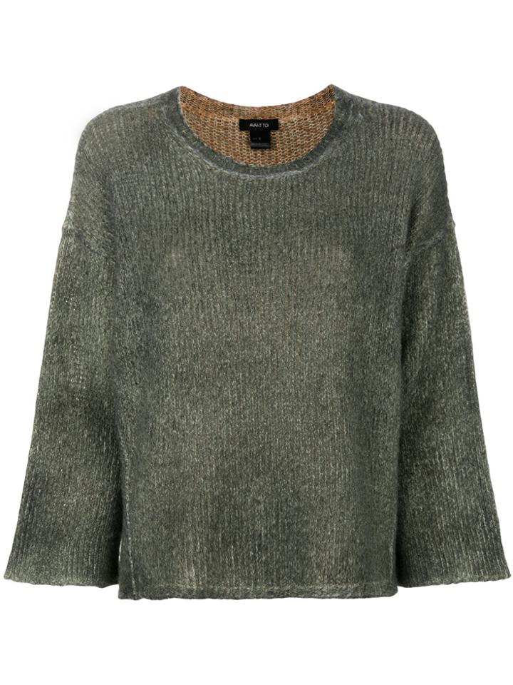 Avant Toi Reversible Jumper - Green