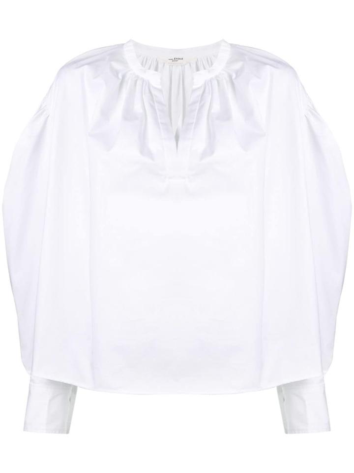 Isabel Marant Étoile Otto Balloon Sleeve Shirt - White