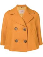 Twin-set Cropped Double Breasted Jacket - Yellow