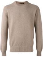 Loro Piana - Crew Neck Jumper - Men - Goat Skin/cashmere/virgin Wool - 48, Nude/neutrals, Goat Skin/cashmere/virgin Wool