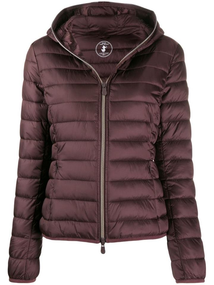 Save The Duck Quilted Zip-front Jacket - Purple