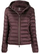 Save The Duck Quilted Zip-front Jacket - Purple