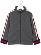Gucci Kids Logo Stripe Sweatshirt - Grey