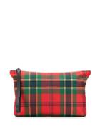 Alexander Mcqueen Plaid Clutch - Red
