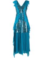 In The Mood For Love Esmeralda Sequin-embellished Gown - Blue