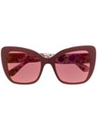 Dolce & Gabbana Eyewear Caretto Siciliano Sunglasses - Brown