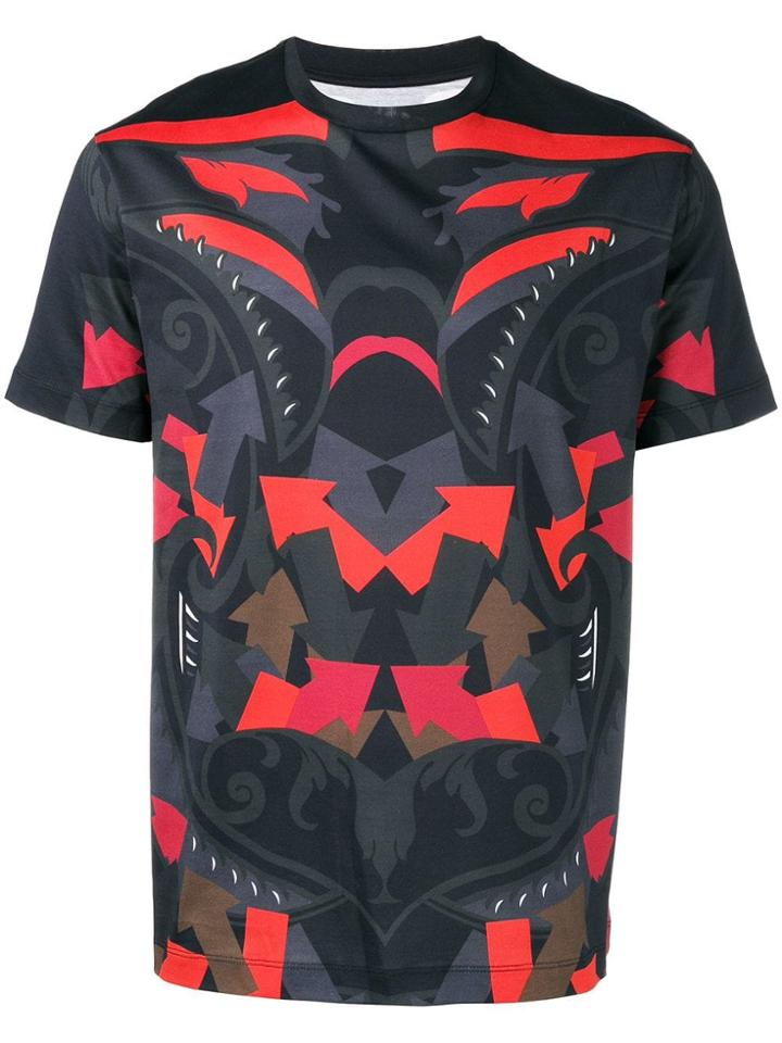 Les Hommes Printed T-shirt - Blue