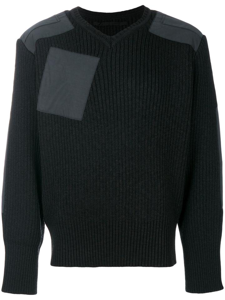Julius Patch Pocket Sweater - Black