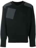 Julius Patch Pocket Sweater - Black