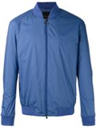 Z Zegna Zipped Jacket, Men's, Size: Xl, Blue, Cotton/polyamide/polyester