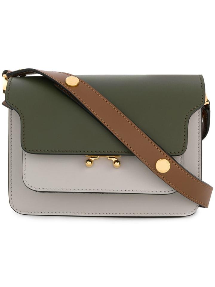 Marni Trunk Shoulder Bag Small - Green