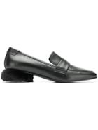 Reike Nen Fur Heel Loafers - Black