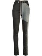Rick Owens Drkshdw Contrast Panel Skinny Jeans - Black
