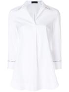 Piazza Sempione Casual V-neck Shirt - White