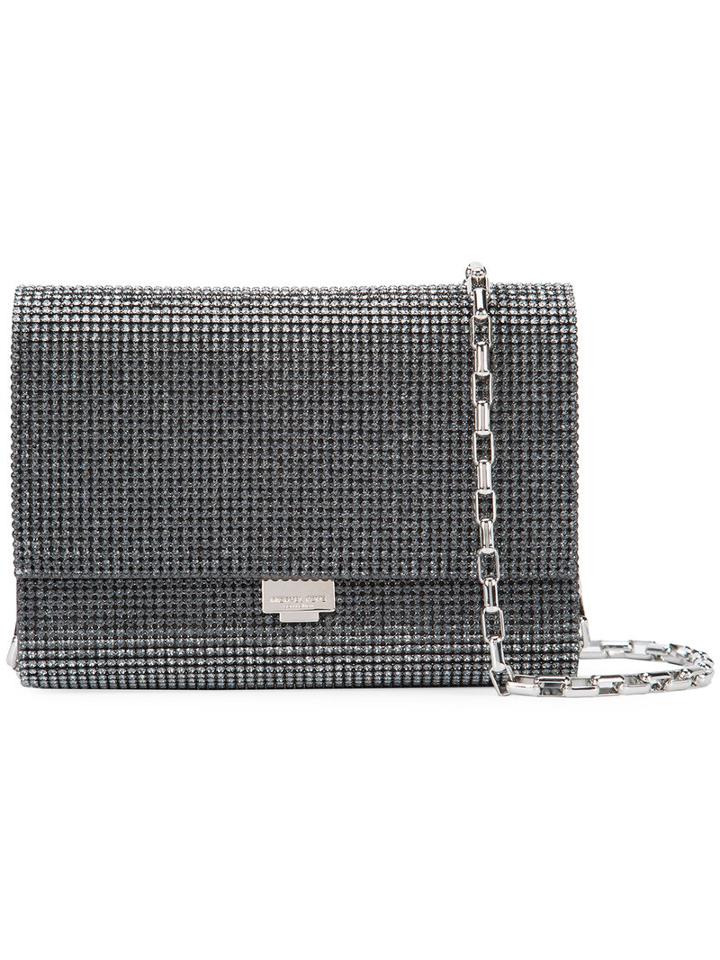 Michael Kors Foldover Top Crossbody Bag, Women's, Grey, Calf Leather