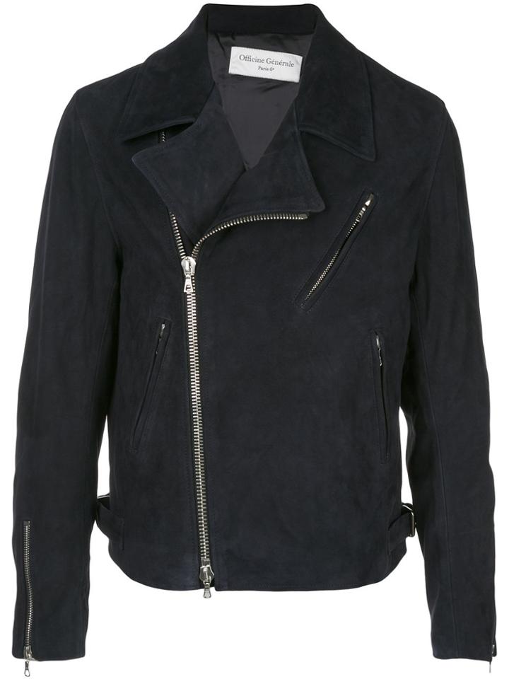 Officine Generale Moto Jacket - Blue