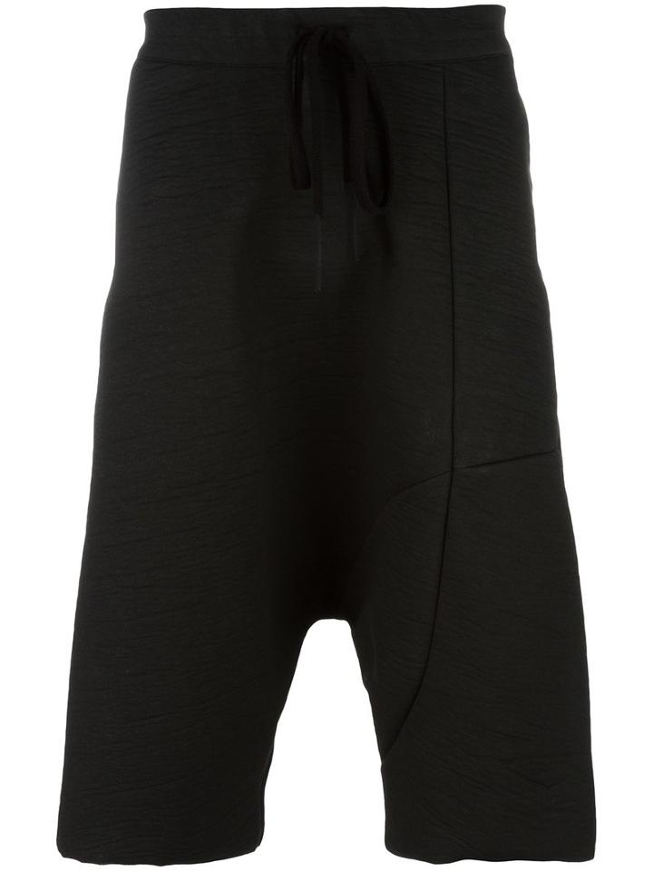 Lost & Found Ria Dunn Drop Crotch Shorts, Men's, Size: Large, Black, Cotton/polyamide