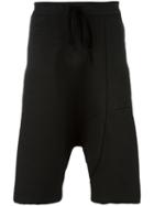 Lost & Found Ria Dunn Drop Crotch Shorts, Men's, Size: Large, Black, Cotton/polyamide