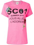 Semicouture Graphic Print T-shirt - Pink