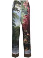 F.r.s For Restless Sleepers Landscape Print Trousers - Multicolour