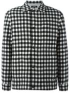 A.p.c. Checked Bomber Jacket, Men's, Size: Small, Black, Polyamide/polyester/viscose/wool