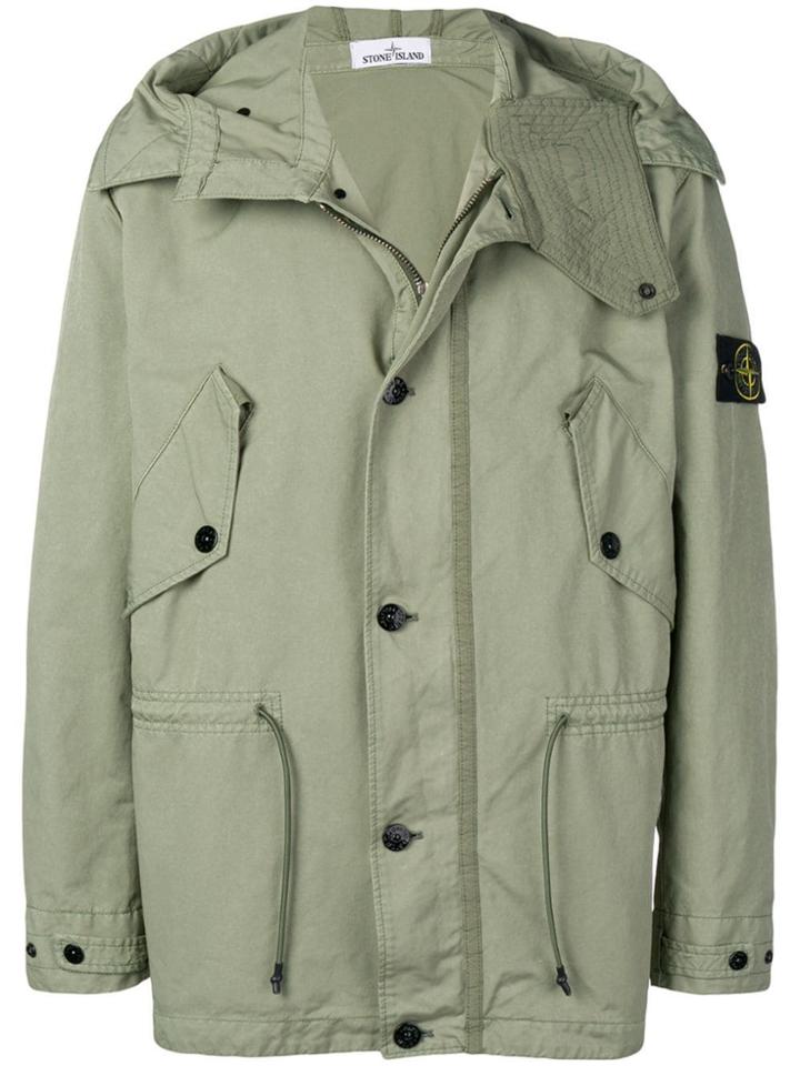 Stone Island Military Hooded Parka - Green