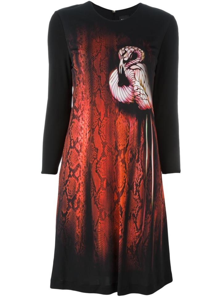 Just Cavalli Flamingo Print Dress