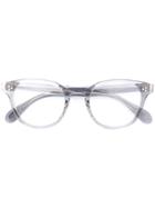 Oliver Peoples Kauffman Round Frame Glasses - Metallic