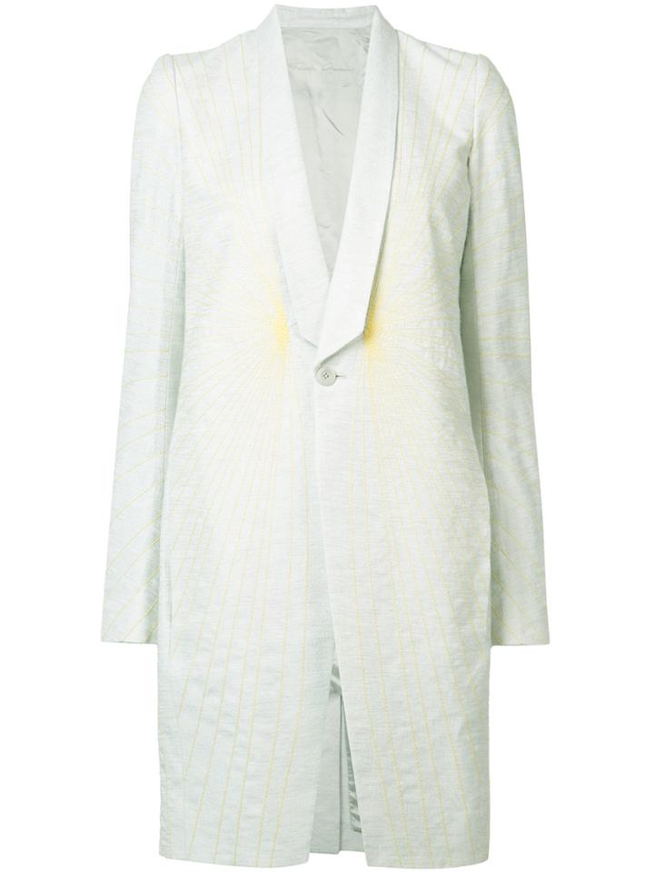 Rick Owens Spider-web Effect Coat - Nude & Neutrals