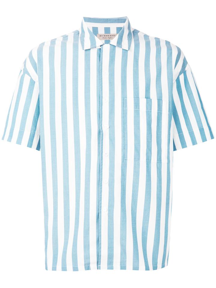 Burberry Striped Shirt - Blue