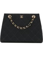 Chanel Vintage Quilted Handbag - Black