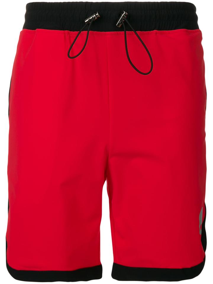 Hydrogen Contrast Trim Swim Shorts - Red