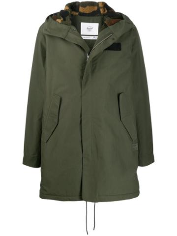 Herschel Supply Co. Long Sleeve Hooded Raincoat - Green