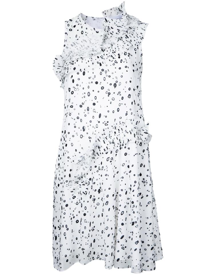 Carven Dots Print Dress - White