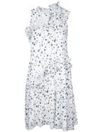 Carven Dots Print Dress - White