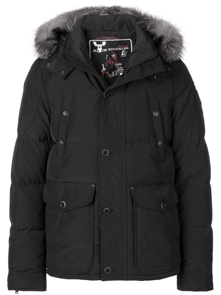 Moose Knuckles Padded Jacket - Black