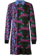 Gig Foliage Pattern Knit Dress, Women's, Size: P, Black, Polyamide